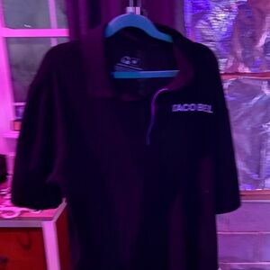 Taco Bell Black Managers Polo Button Down Shirt